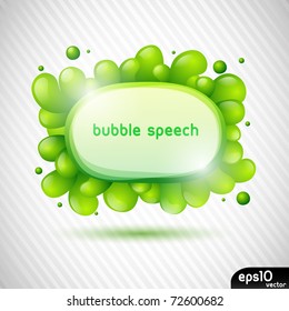 Abstract colorful speech bubble