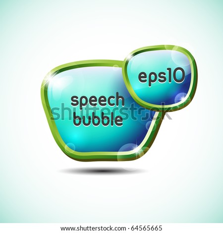 Abstract colorful speech bubble