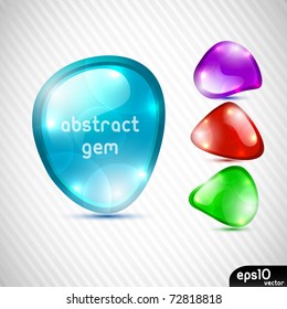 Abstract colorful speech bubble (zen stone)