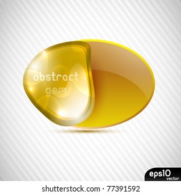 Abstract colorful speech bubble (zen stone)