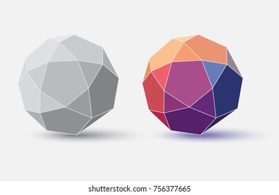 Abstract Colorful Sphere / Globe - Vector Illustration
