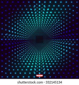 abstract colorful spiral pattern with scenic texture with glow ellipse isolated on dark cyan background. vector illustration