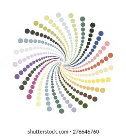 Abstract colorful spiral shape.Vector design element