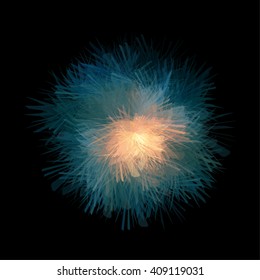 Abstract colorful splash background. Vector illustration.