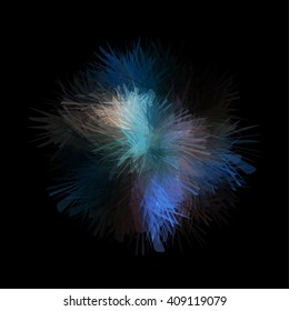 Abstract colorful splash background. Vector illustration.