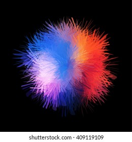 Abstract colorful splash background. Vector illustration.