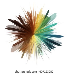 Abstract colorful splash background. Vector illustration.