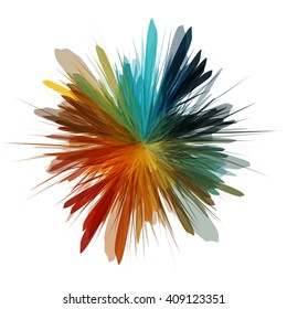 Abstract colorful splash background. Vector illustration.