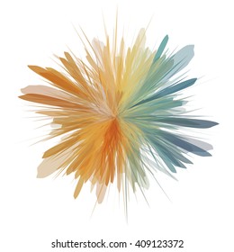 Abstract colorful splash background. Vector illustration.