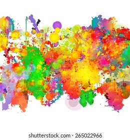 Abstract colorful splash background. Watercolor background illustration.