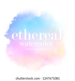 Abstract Colorful Splash On White Background. Pink Blue Watercolor Ombre . Vector Eps 8