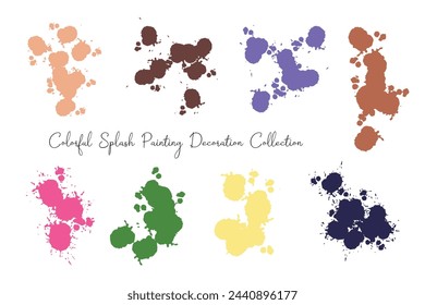 Abstract Colorful Splash Paint Collection