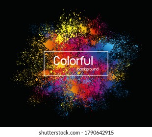 Abstrakter bunter Splash-Hintergrund, Vektorgrafik