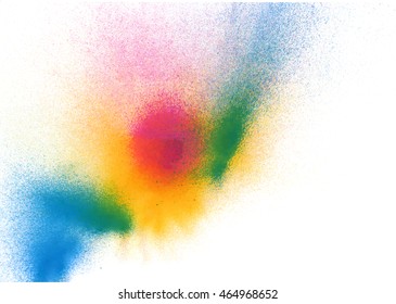 Abstract Colorful Splashes. Vector Background