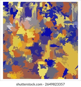 Abstract colorful splatter art texture brush stroke artwork. Good for pattern design, poster and postcard