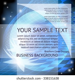 Abstract colorful  spotted background with bubbles . Place for your text. Vector illustration. Design Layout for  Presentations and Posters