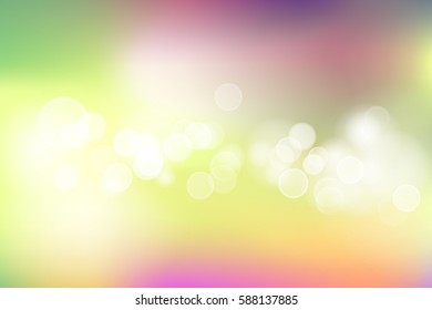 Abstract colorful spring green background with sunbeams