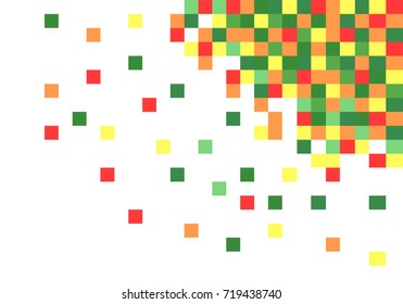 Abstract colorful square.