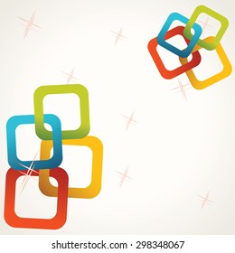 Abstract colorful square background 