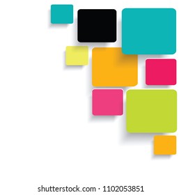 Abstract colorful  square background. Colorful vector design. Geometric mosaic with squares on background in gray color, Vector illustration EPS 10.