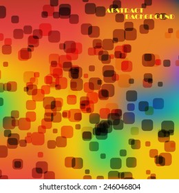 Abstract colorful  square background, vector art Illustration