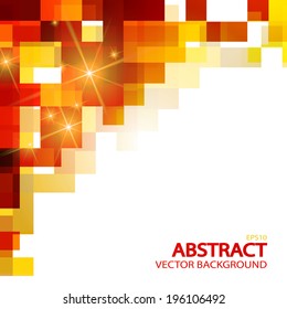 Abstract colorful square background for your business presentation. Vector illustration