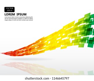 abstract colorful square line template background