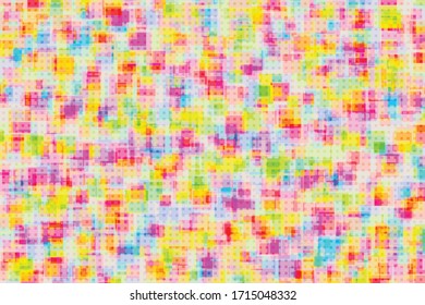 Abstract colorful square tech pattern design artwork background. Decorate for ad, poster, artwork, template design. vector eps10