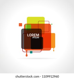Abstract colorful square Vector illustration Background 