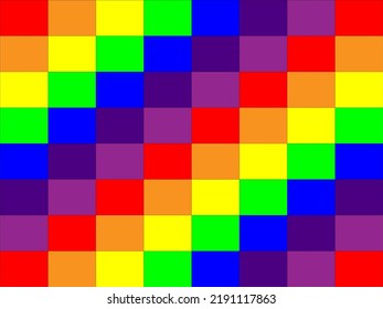 Resumen del fondo del material del vector cuadrado colorido.