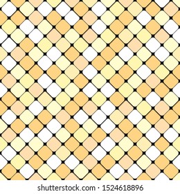 Abstract colorful squared illustration. 3d geometric seamless pattern with beige and white cubes. Template design for web page, textures, card, poster.