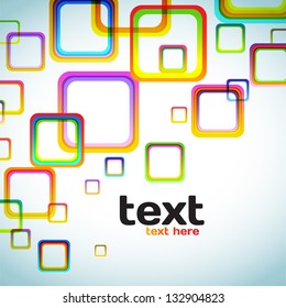 Abstract Colorful Squares Background