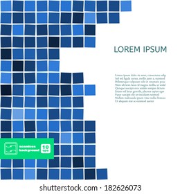 Abstract Colorful Squares Background. Vector illustration