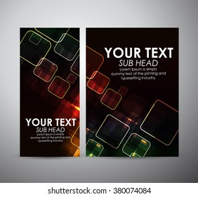 Abstract colorful squares. Graphics resources design template. Vector illustration