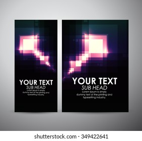 Abstract colorful squares pattern. Brochure business design template or roll up. Vector illustration