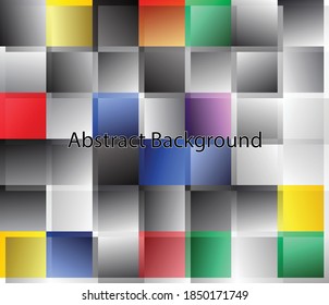 Resumen de fondo de píxeles de patrones de cuadrados coloridos