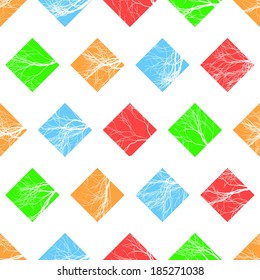 Abstract Colorful Squares Seamless Pattern. Vector