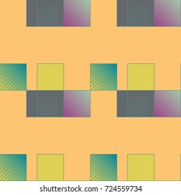 Abstract colorful squares seamless pattern for new background.