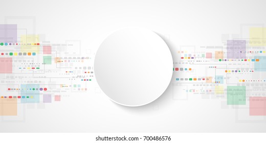 Abstract colorful squares technology background