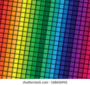 Abstract colorful squares, vector wallpaper
