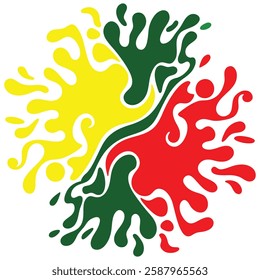 Abstract Colorful Stain Collection – Ink Splatter Vector Illustration Design