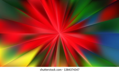 Abstract Colorful Starburst Background Vector Graphic