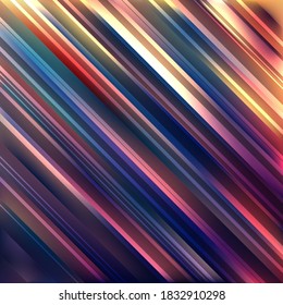 Abstract Colorful Straight Lines Background. Vector Illustrartion
