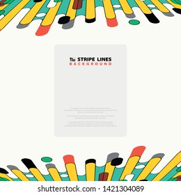 Abstract colorful stripe line pattern design of cover decoration background. You can use for ad, poster, artwork, print. illustration vector eps10
