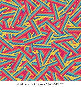 Abstract colorful stripe line rectangle pattern design artwork background. Decorate for ad, poster, artwork, template design. illustration vector eps10