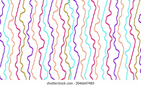 Abstract colorful stripe pattern design. Minimal monochrome striped surface texture background.