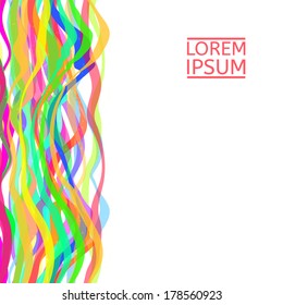 Abstract Colorful Striped Background