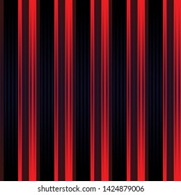 Abstract colorful striped background. Technology style design template with empty space for text. Vertical red stripes on black.