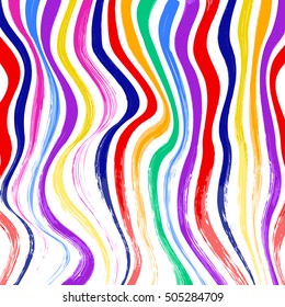 Abstract colorful striped  background vector illustration. Abstract brush stroke background