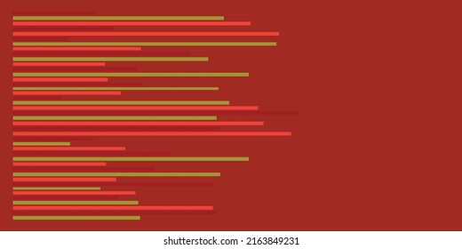 Abstract Colorful Striped Pattern, Horizontal Lines of Various Sizes with Copyspace, Room, Place for Your Text - Vector Background Template